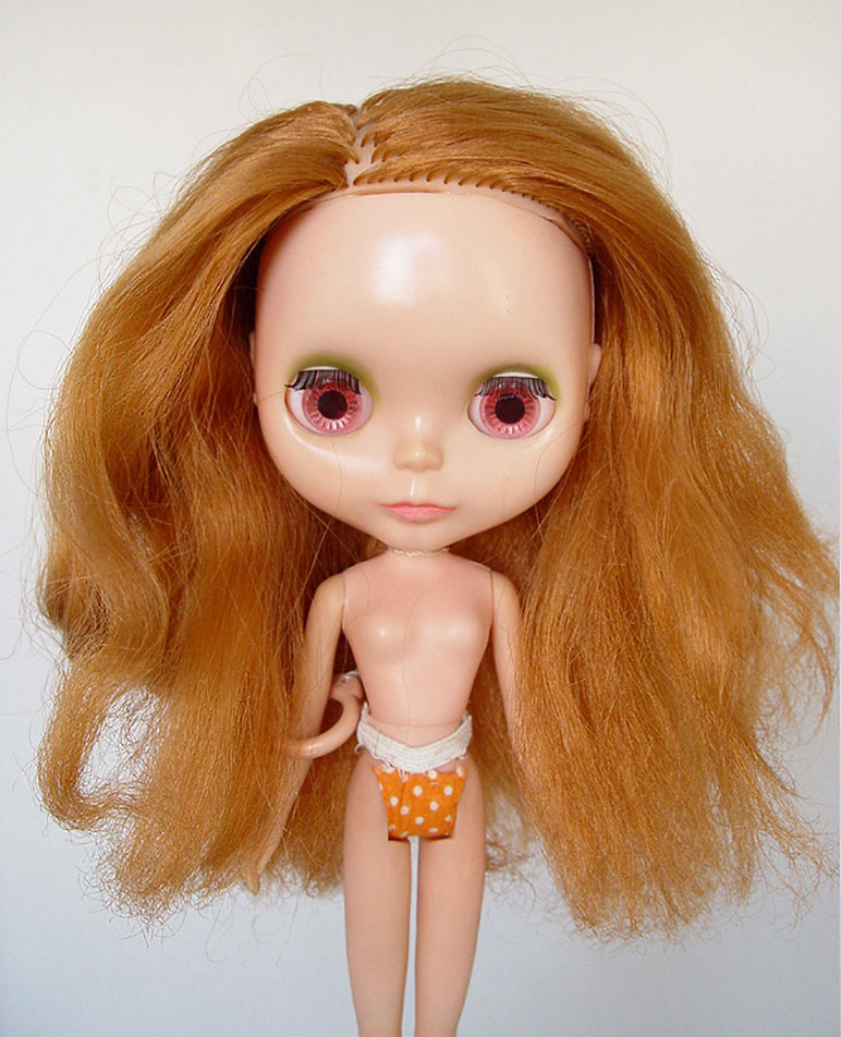 Kenner 1972 blythe doll hair defrizz restoration yatafix prototype aiai chan blythe vintage doll japan yatabazah 