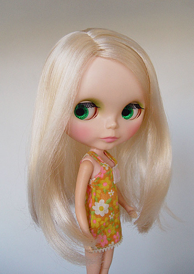 Kenner 1972 blythe doll hair defrizz restoration yatafix prototype aiai chan blythe vintage doll japan yatabazah 