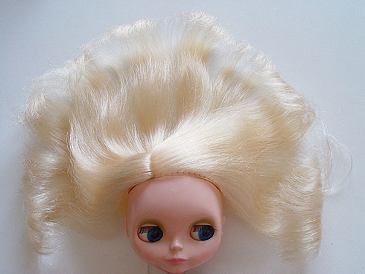 Kenner 1972 blythe doll hair defrizz restoration yatafix prototype aiai chan blythe vintage doll japan yatabazah 