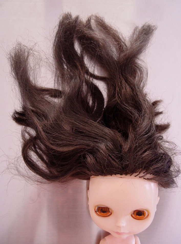 Kenner 1972 blythe doll hair defrizz restoration yatafix prototype aiai chan blythe vintage doll japan yatabazah 