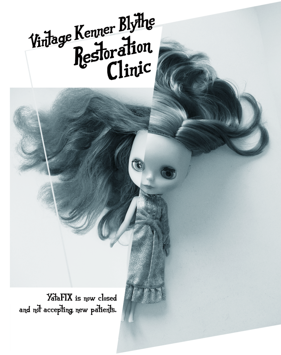 Kenner 1972 blythe doll hair defrizz restoration yatafix prototype aiai chan blythe vintage doll japan yatabazah 