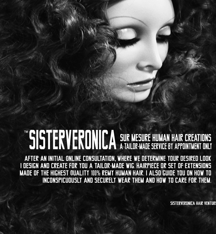SisterVeronica lace Human Hair Wigs, Hairpieces clip on Bangs clip in Extensions