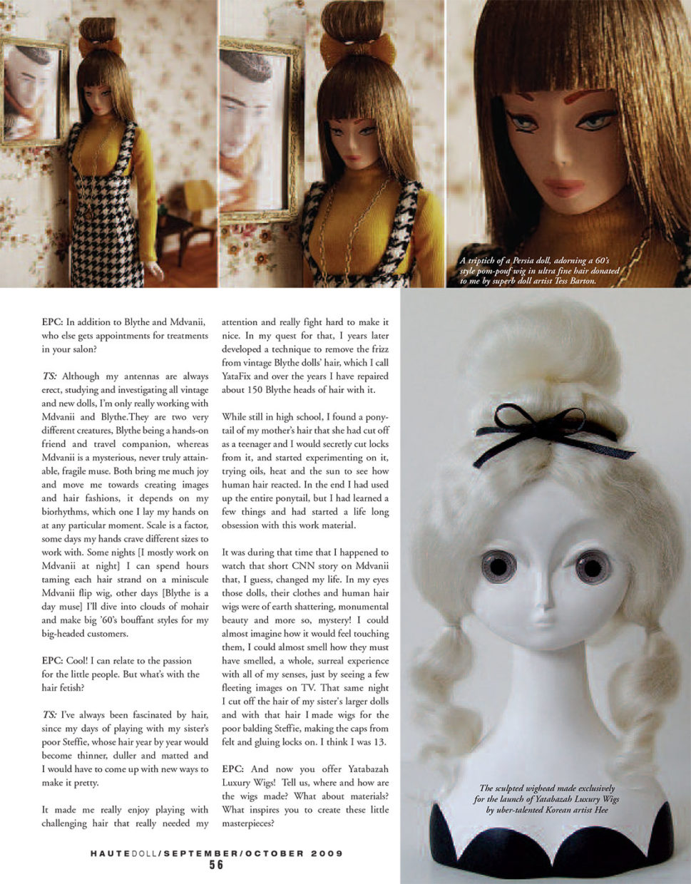 Yatabazah Doll World · Popovy Pasha BJD doll wigs